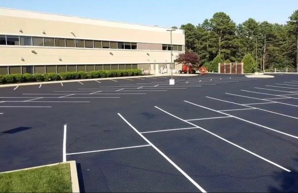 Commercial Parking Lot Maintenance: Crack Filling, Sealcoating & Line Striping - Toms River, NJ
